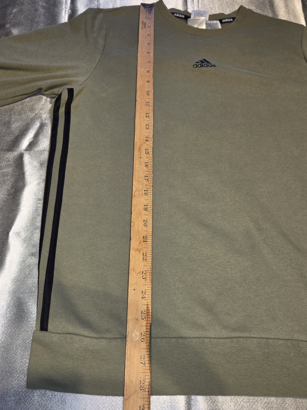 Adidas Men’s M Medium Olive Crewneck Sweater - Picture 8 of 9